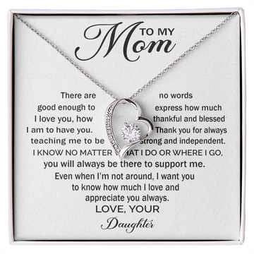 To My Mom - Love You Mom Necklace