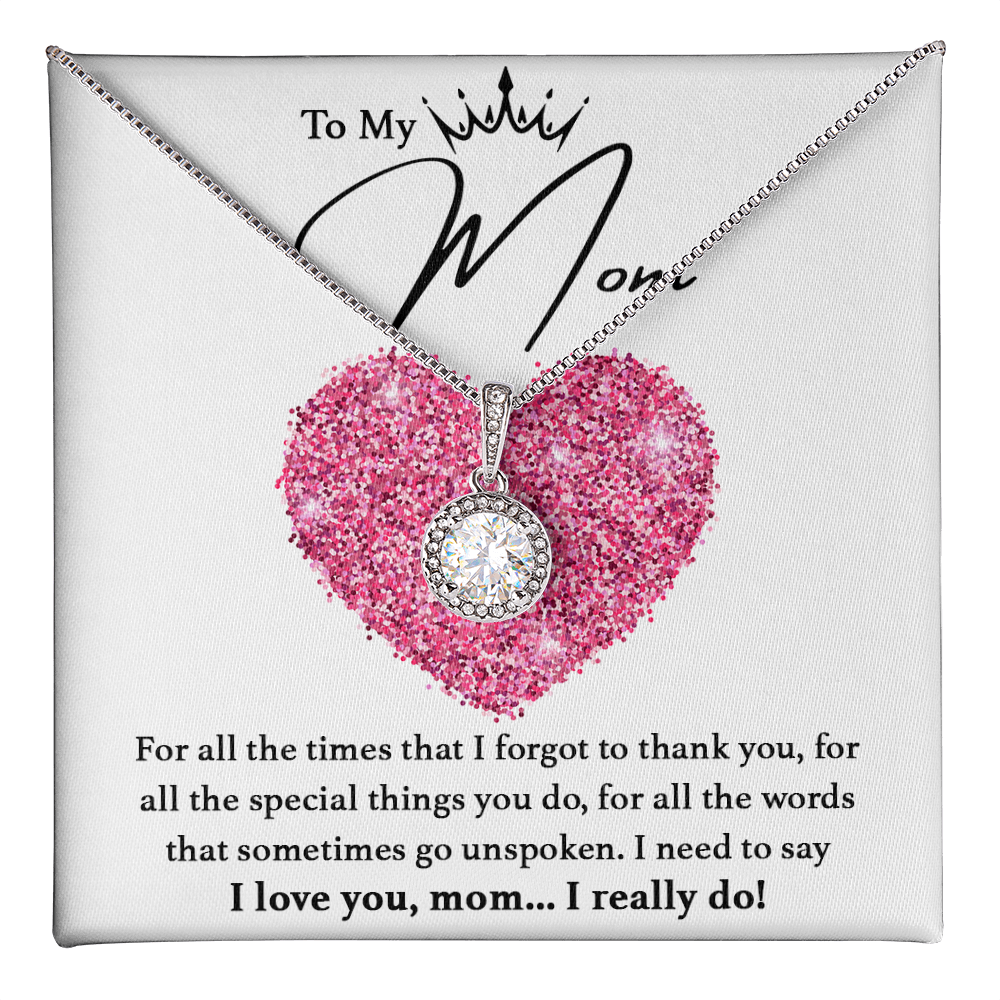 I Love You Mom Necklace