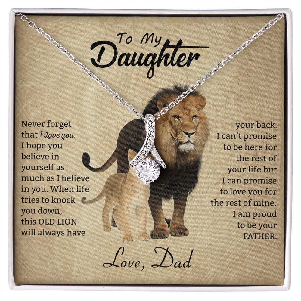 To My Beautiful Daughter - From Your Dad - Alluring Beauty Necklace