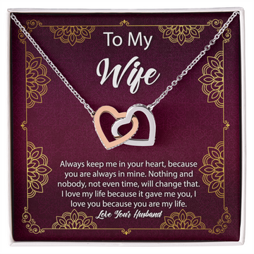 To My Wife - Hearts Necklace