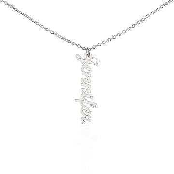 Custom Vertical Name Necklace