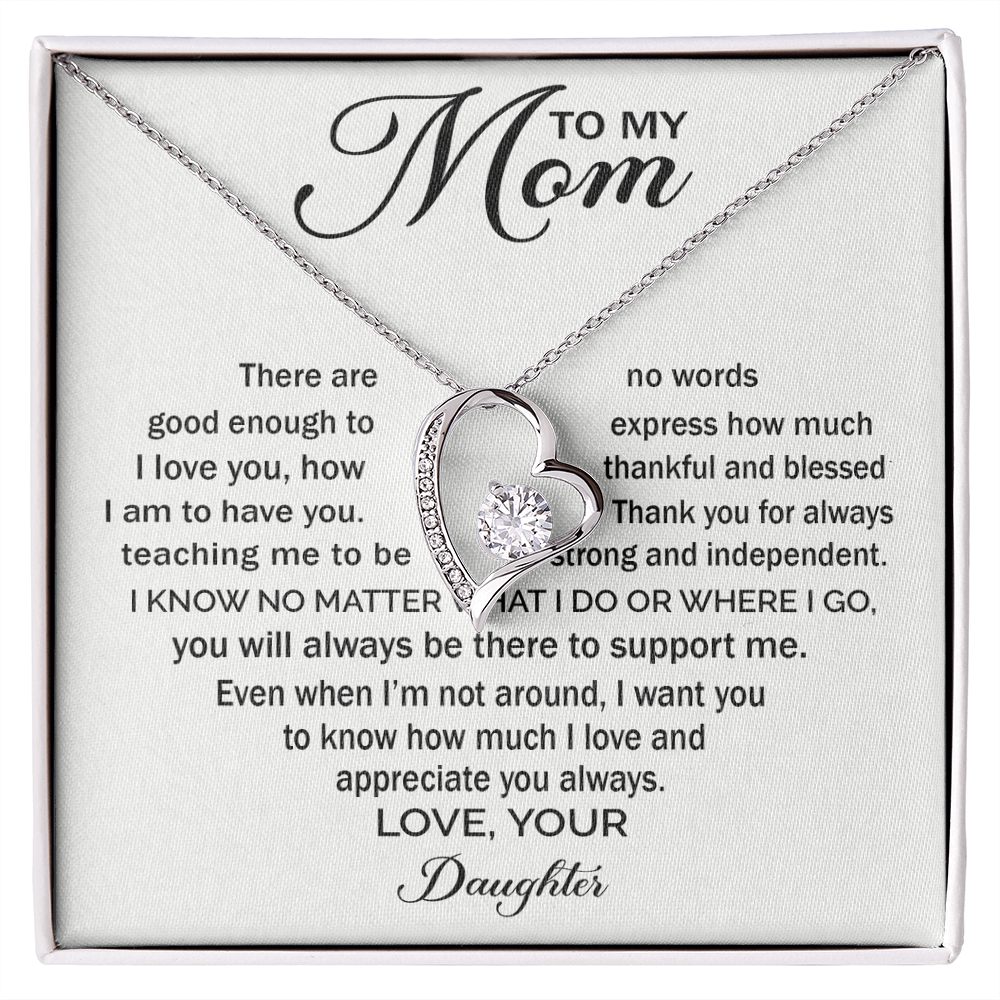 To My Mom - Love You Mom Necklace