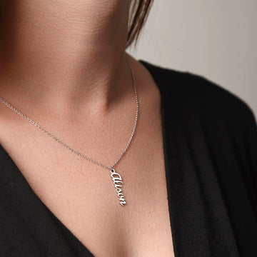 Custom Multi Vertical Name Necklace